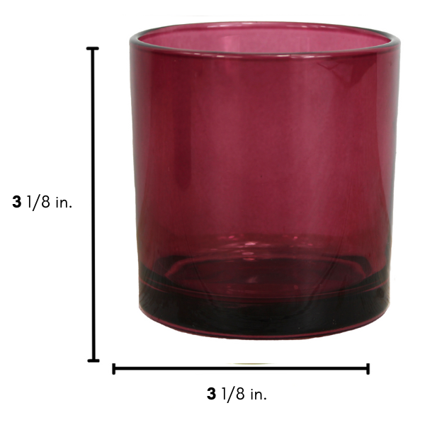 9oz Magenta Glass