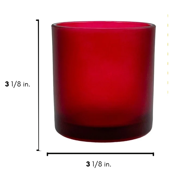 9oz frosted red